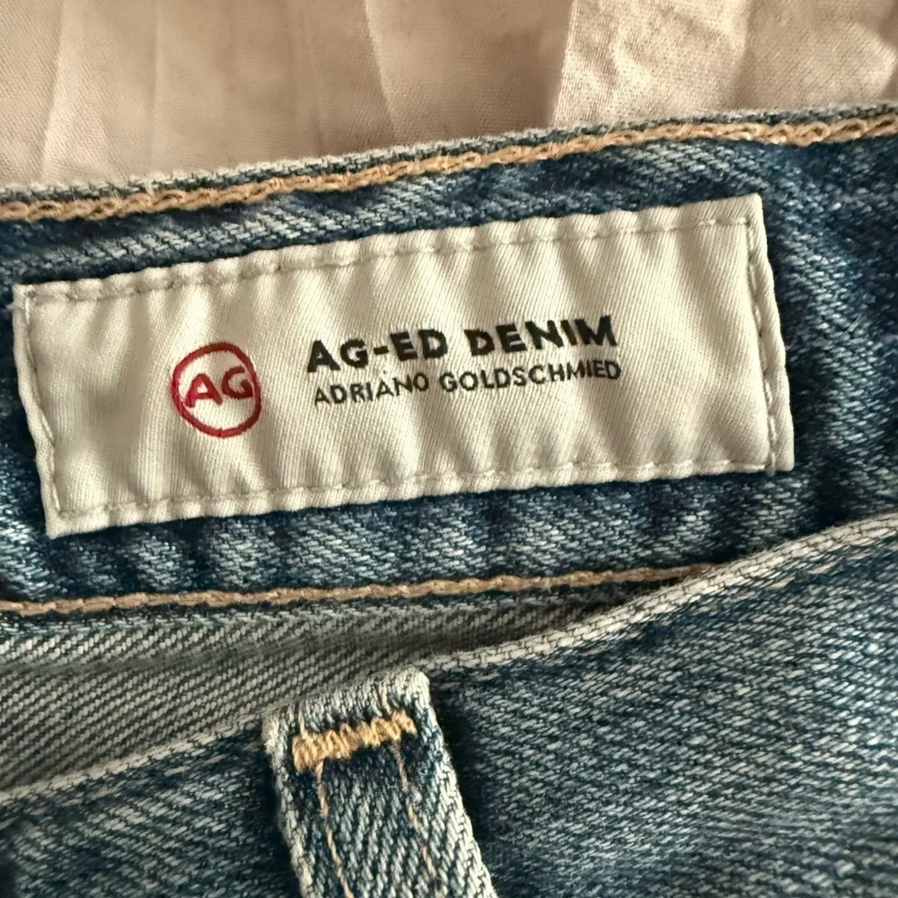 Ag Adriano Goldschmied Womens Jean Nikki Shorts Jorts Distressed Mid Rise Sz 26R